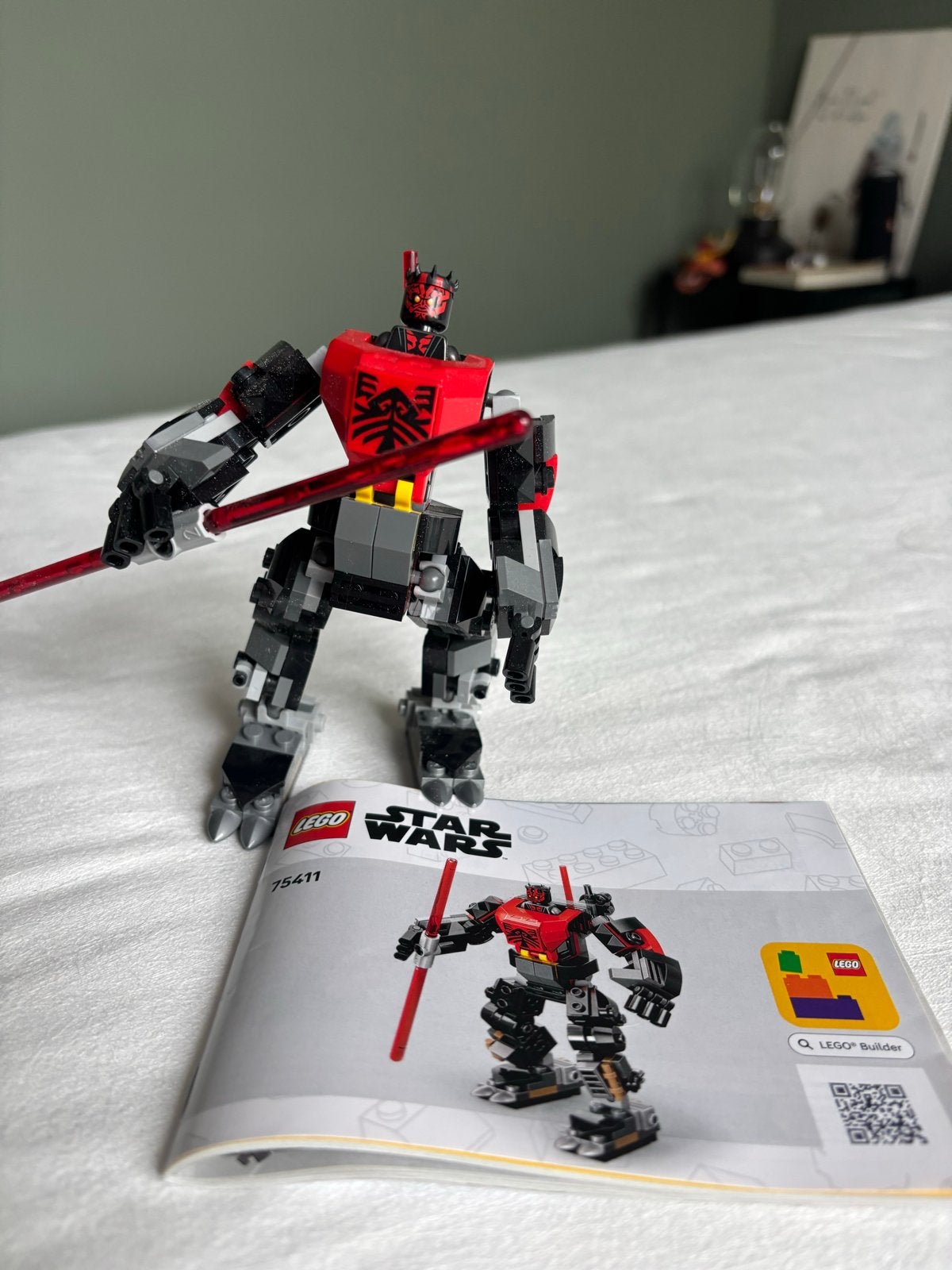 LEGO Star Wars Darth Maul Mech 75411 met handleiding, Ophalen of Verzenden, Zo goed als nieuw, Overige merken