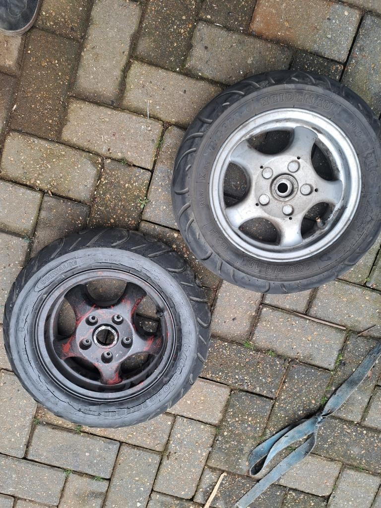 Hexagon velgen set met kleine trommel, Ophalen, Gebruikt, Overige typen, Piaggio