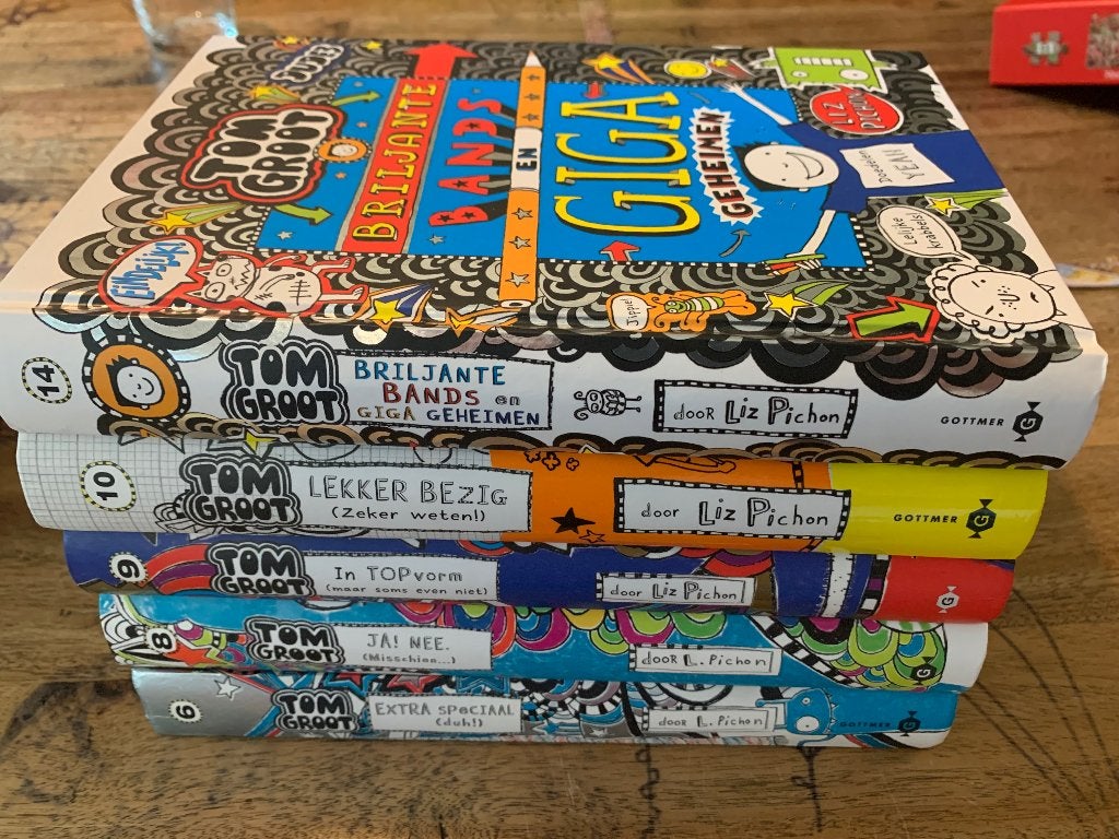 5 boeken van Tom Groot (nr 6, 8, 9, 10, 14), Ophalen of Verzenden, Zo goed als nieuw, Fictie algemeen