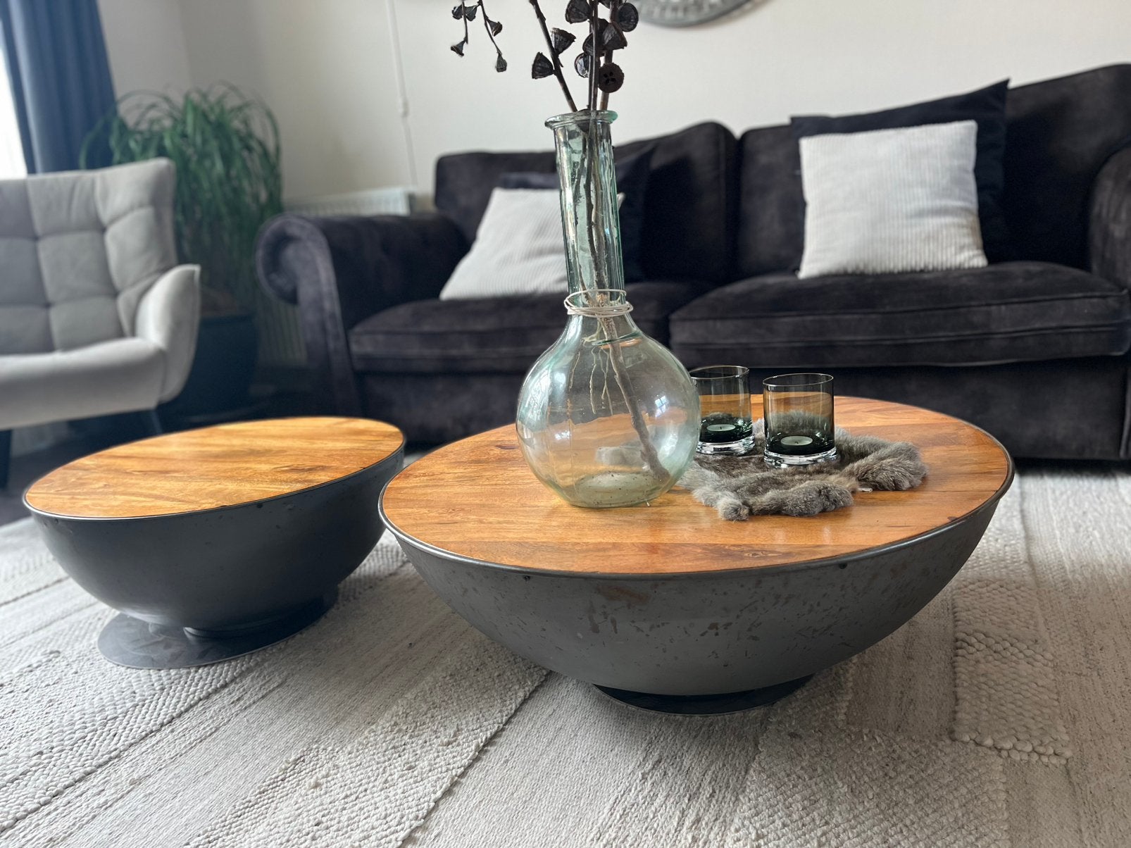 By Boo salontafelset, Huis en Inrichting, Ophalen, Zo goed als nieuw, Rond, 50 tot 100 cm