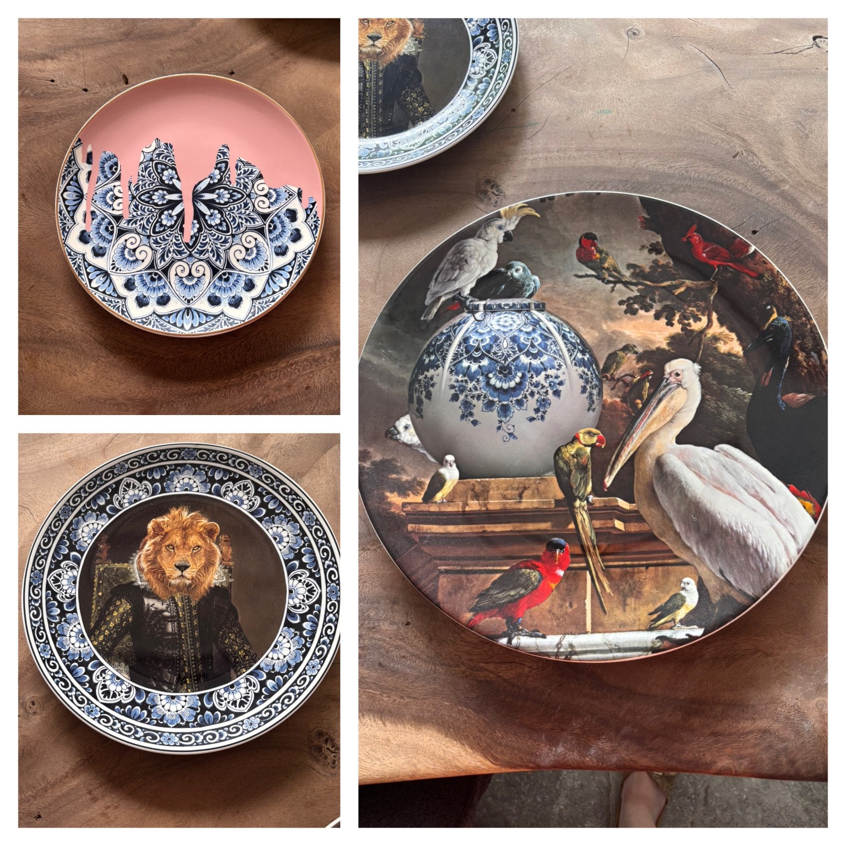Set borden heinen, Ophalen