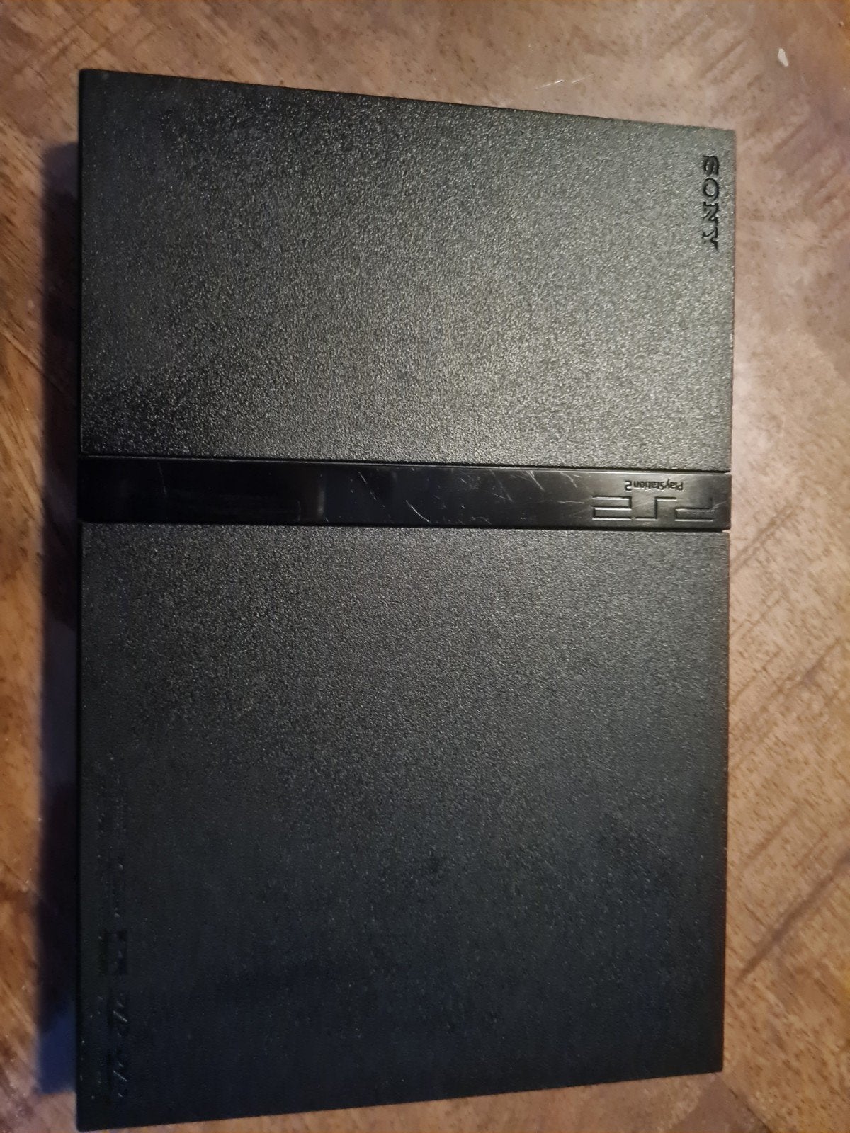 PlayStation 2 Slim Console (Zonder games), Gebruikt, Zwart, Ophalen of Verzenden, Met 1 controller