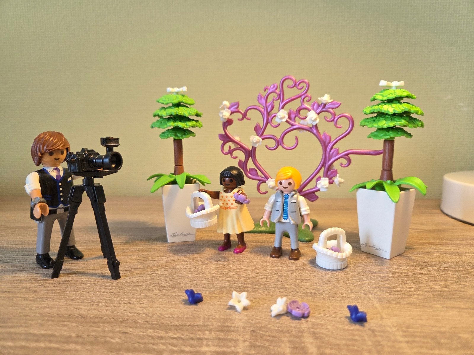 Fotograaf met bruidskinderen Playmobil city life 9230, Ophalen, Complete set, Overige typen, Zo goed als nieuw