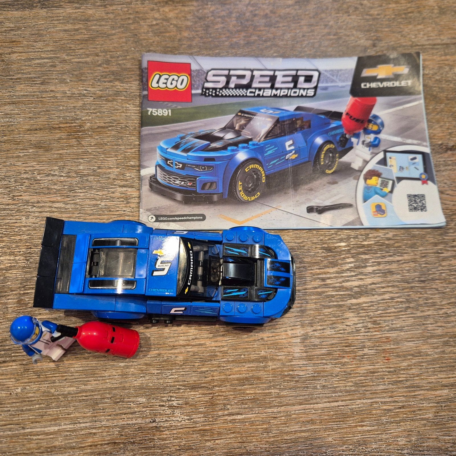 LEGO Speed Champions 75891 Chevrolet Camaro ZL1 Race Car, Compleet, Gebruikt, Lego, Complete set