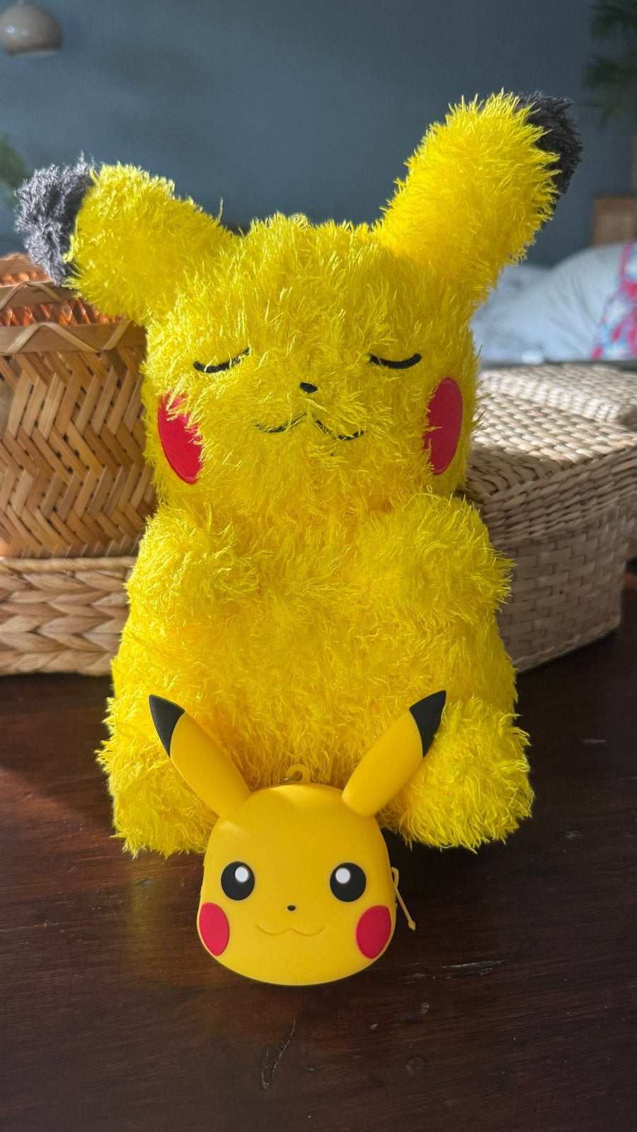 Pikachu Banpresto uit Japan + Pikachu hoesje, Ophalen, Gebruikt, Geel, Overige typen