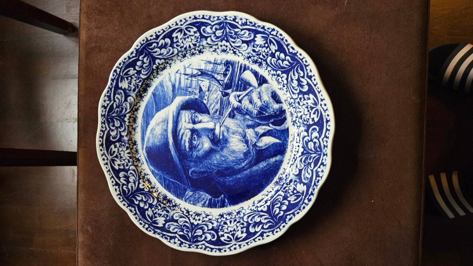 Antiek Boch Frères Keramiek Wandbord - Delft Decor, Antiek en Kunst, Ophalen of Verzenden