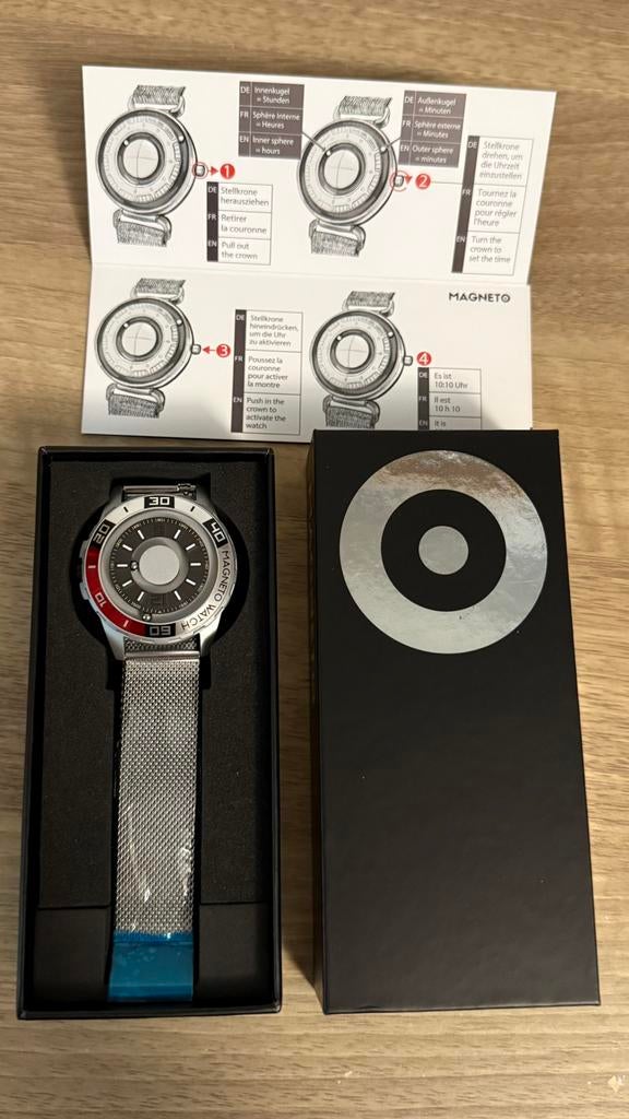 MAGNETO WATCH - Uranus Silver, Ophalen of Verzenden, Nieuw, Zilver, Android