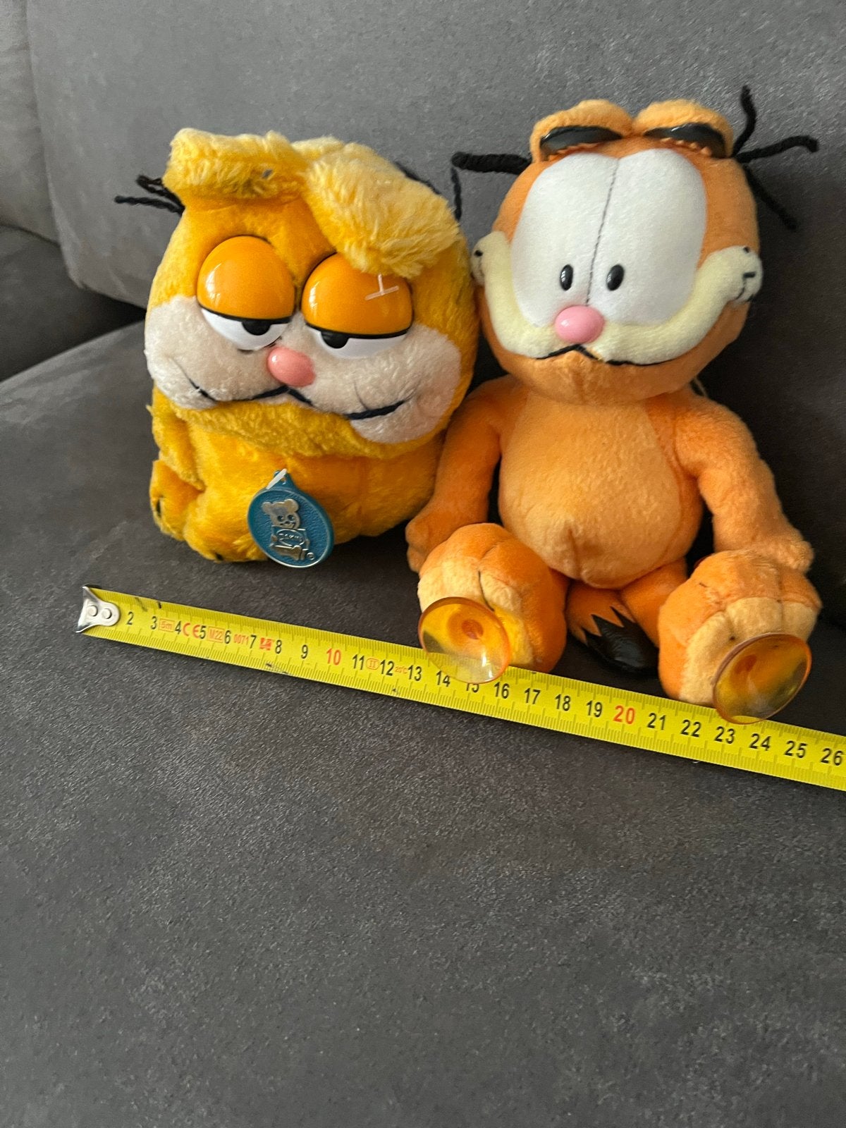 Set van 2 Garfield knuffels, Kinderen en Baby's, Oranje, Gebruikt, Overige merken, Overige karakters