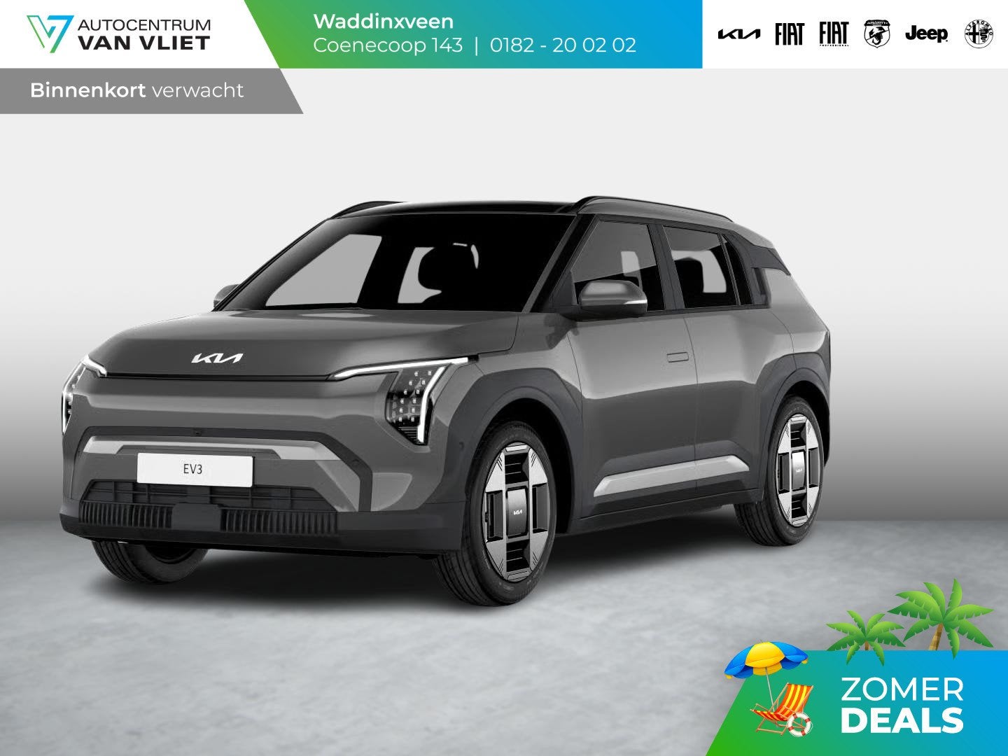 Kia EV3 Plus 81.4 kWh | Binnenkort beschikbaar | Stoel & Stu, Auto's, Stof, 510 min, Origineel Nederlands, 204 pk