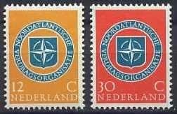 Nederland NVPH nr 720/1 postfris NAVO 1959, Postzegels en Munten, Ophalen of Verzenden, Na 1940, Postfris