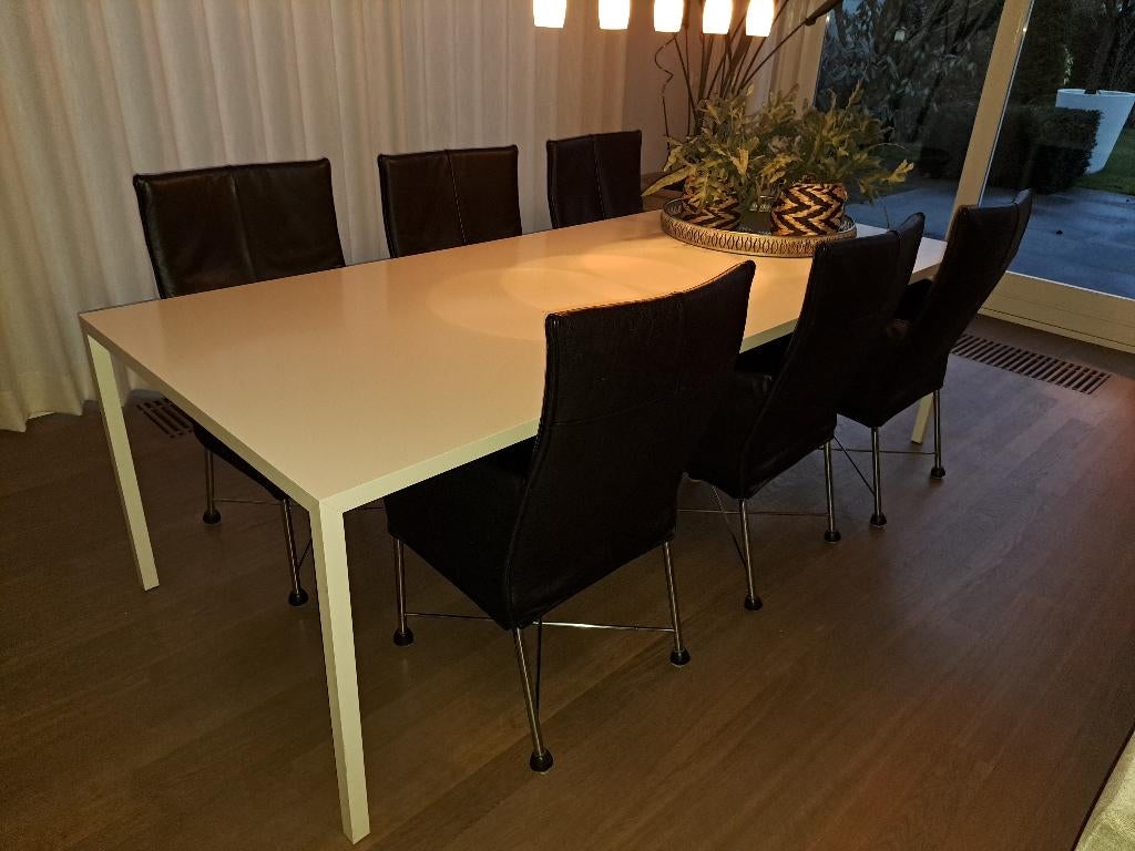 tafel met stoelen, Ophalen, Kunststof, Gebruikt, Modern klassiek