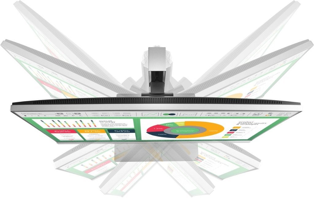 HP EliteDisplay E243i Zilver FHD IPS Edge-lit 5MS OP=OP, Ophalen, Hp, Draaibaar, Gebruikt