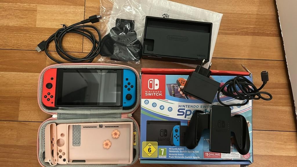 Nintendo Switch met accessoires, Spelcomputers en Games, Games | Nintendo Switch, Ophalen of Verzenden, Zo goed als nieuw