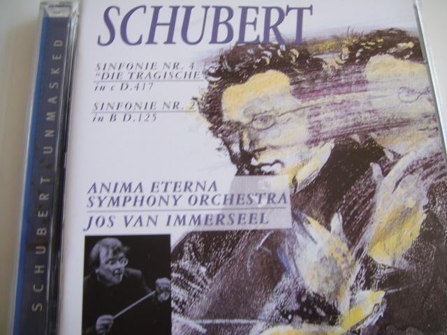 SCHUBERT Sinfonie nr. 4 & 2 CD VAN IMMERSEEL SONY NIEUWSTAAT, Ophalen of Verzenden, Classicisme, Zo goed als nieuw, Orkest of Ballet