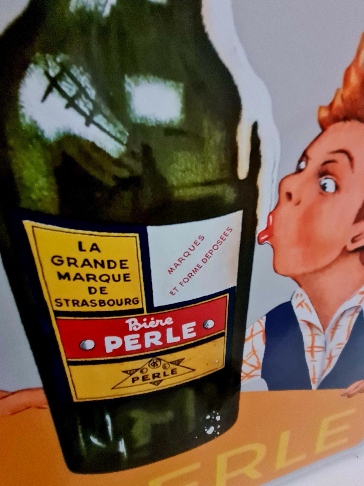emaille bord perle koffie, Ophalen of Verzenden