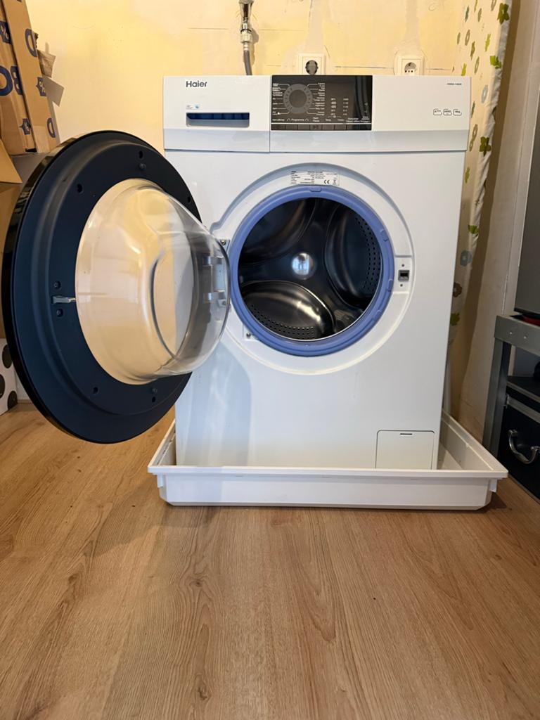 Haier Wasmachine HW90-14829 - 6kg, Energiezuinig, Ophalen of Verzenden, Zo goed als nieuw, 1200 tot 1600 toeren, 85 tot 90 cm