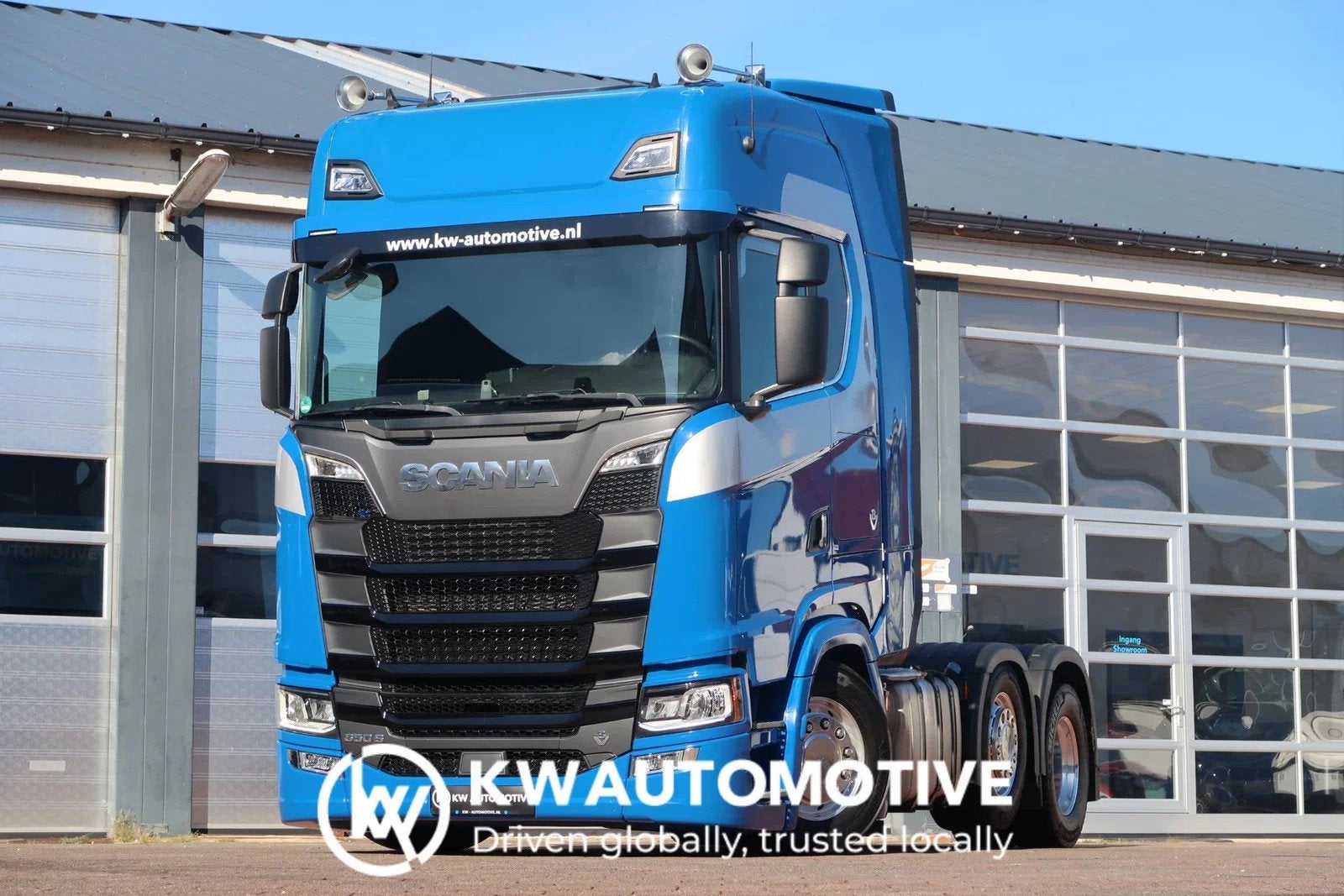 Scania S650 V8 NGS 6X2-4/ FULL AIR/ RETARDER/ LEDER/ ALCOA/, Automaat, Euro 6, Scania, Blauw