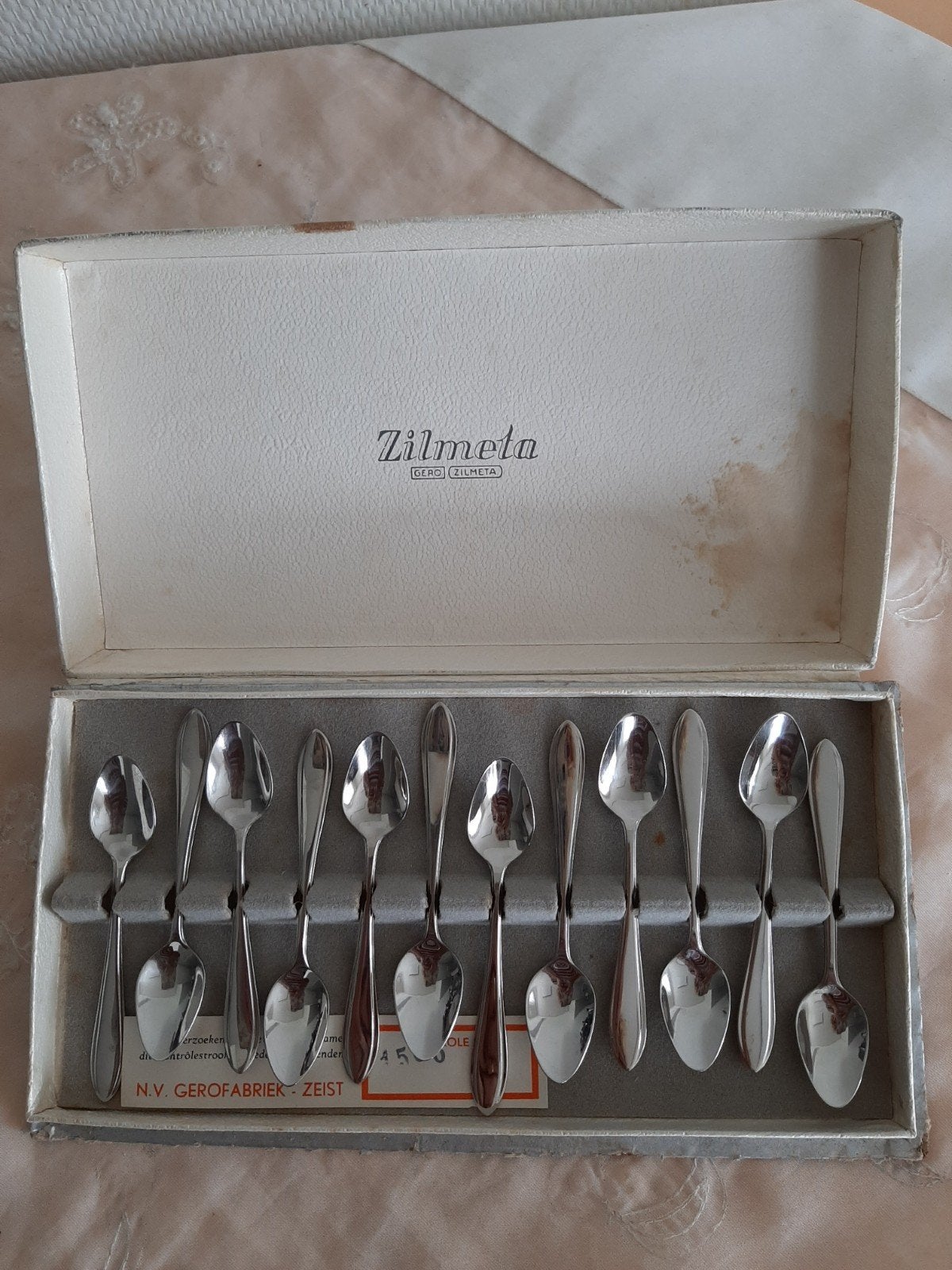 gero Zilmeta 12 likeurlepeltjes €10.00, Ophalen of Verzenden, Zo goed als nieuw, Gero, Rvs of Chroom