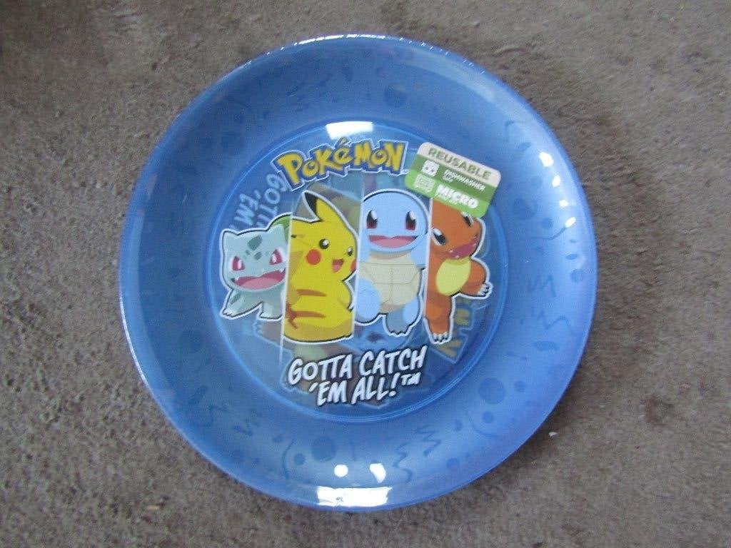 Plastic bordjes: Pokemon 4 stuks GESEALD, Overige materialen, Nieuw, Ophalen of Verzenden, Bord(en)