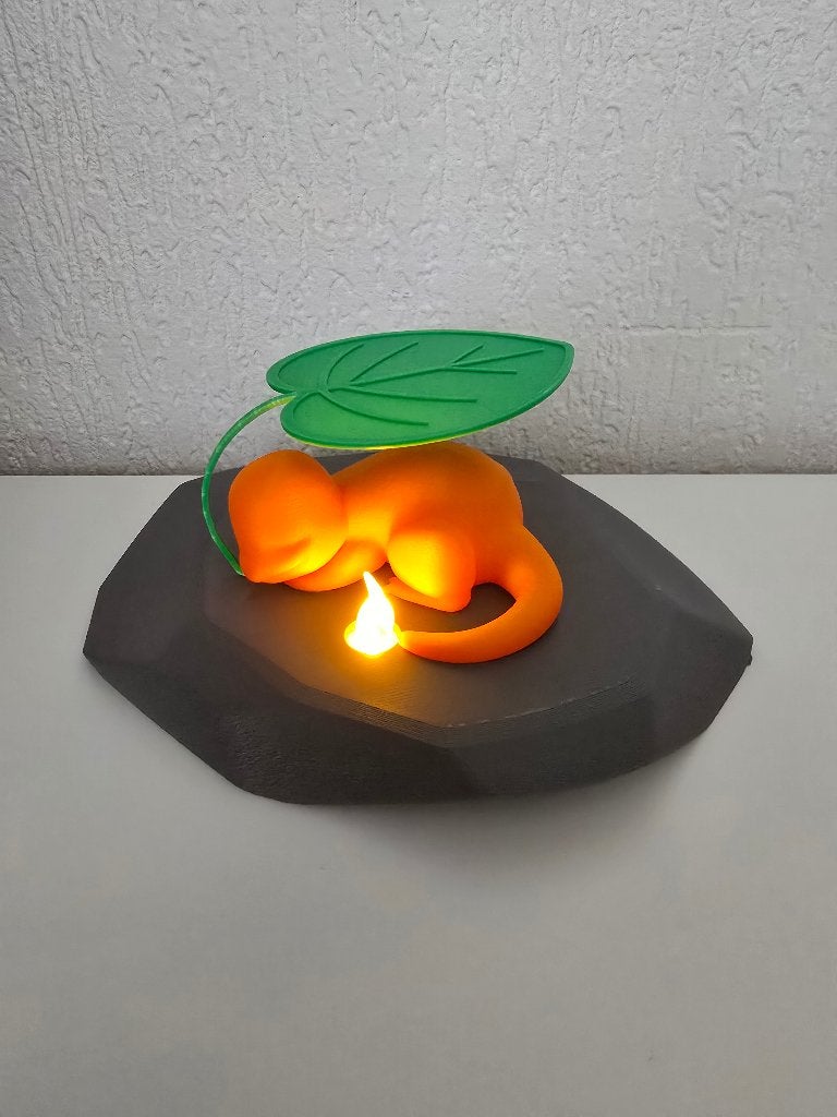 Slapende Charmander Nachtlampje | LED Vlam | Pokémon Lamp, Verzenden, Nieuw, Overige materialen, Minder dan 50 cm