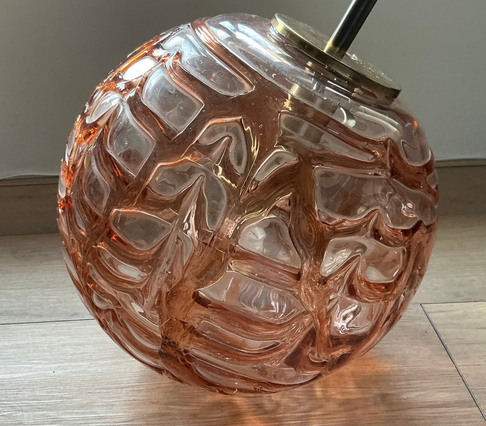 Vintage Doria hanglamp X L, Huis en Inrichting, Ophalen, Gebruikt, Glas