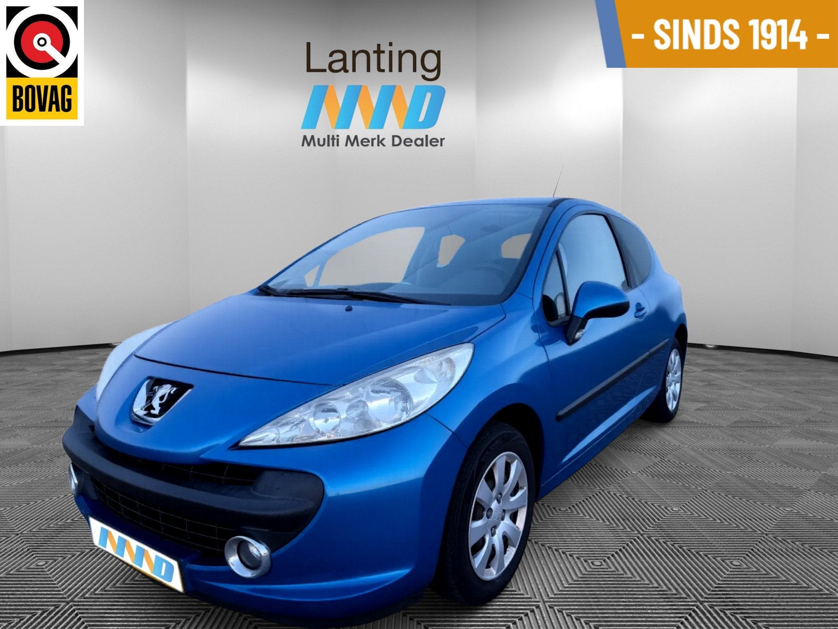 Peugeot 207 1.4-16V XS Airco RC interieur APK t/m juni 2027, Auto's, Peugeot, Voorwielaandrijving, Blauw, 49 €/maand, Origineel Nederlands