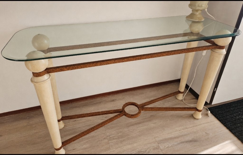 Sidetable, Huis en Inrichting, Tafels | Sidetables, Ophalen, Gebruikt, 100 tot 150 cm, Glas