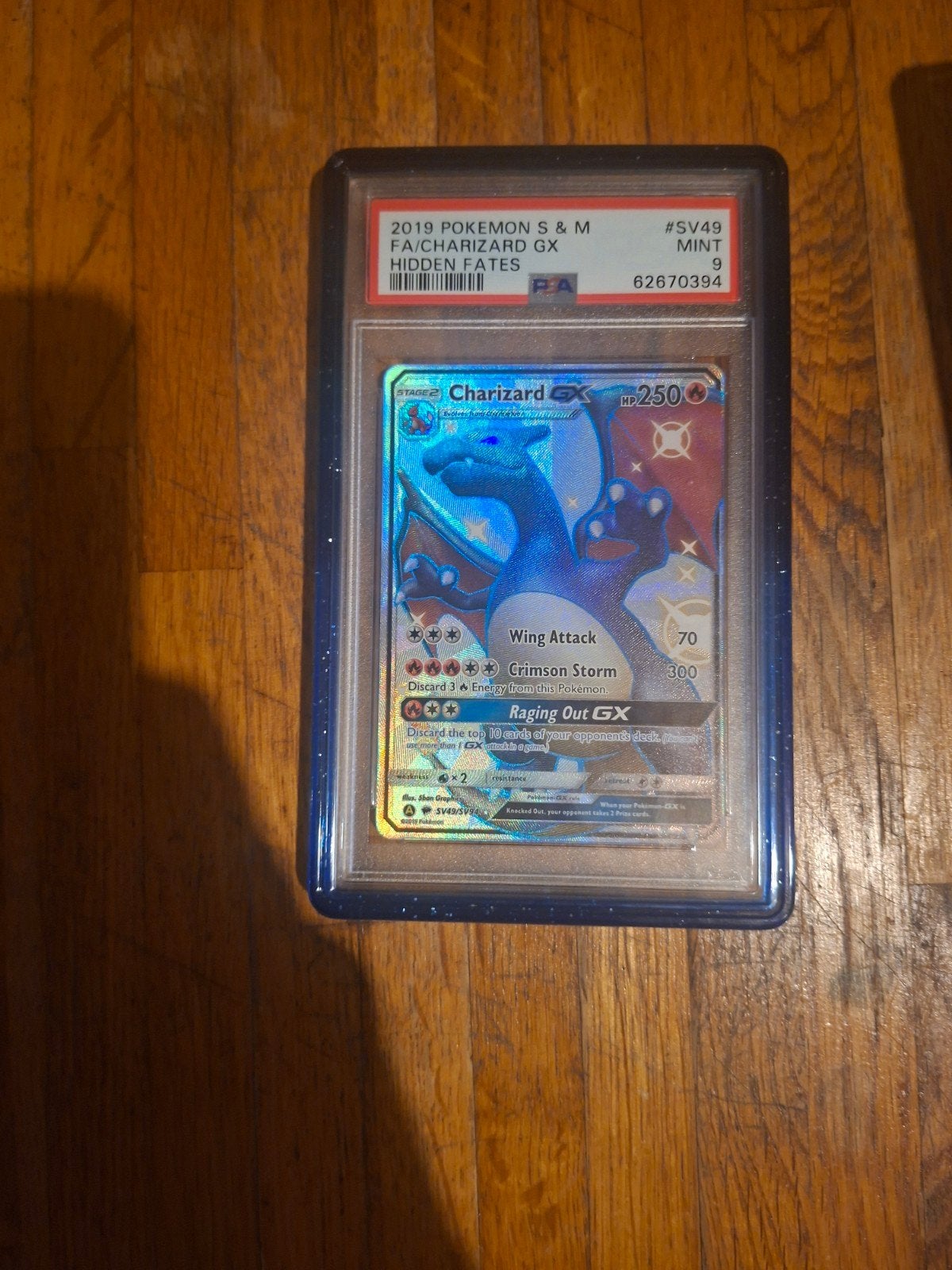 Charizard GX SV49 psa 9, Ophalen of Verzenden, Zo goed als nieuw, Losse kaart, Foil