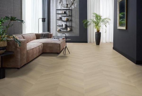 Premium Hongaarse punt dryback voor maar €24,90 pm2, Huis en Inrichting, Stoffering | Vloerbedekking, Crème, 75 m² of meer, Nieuw