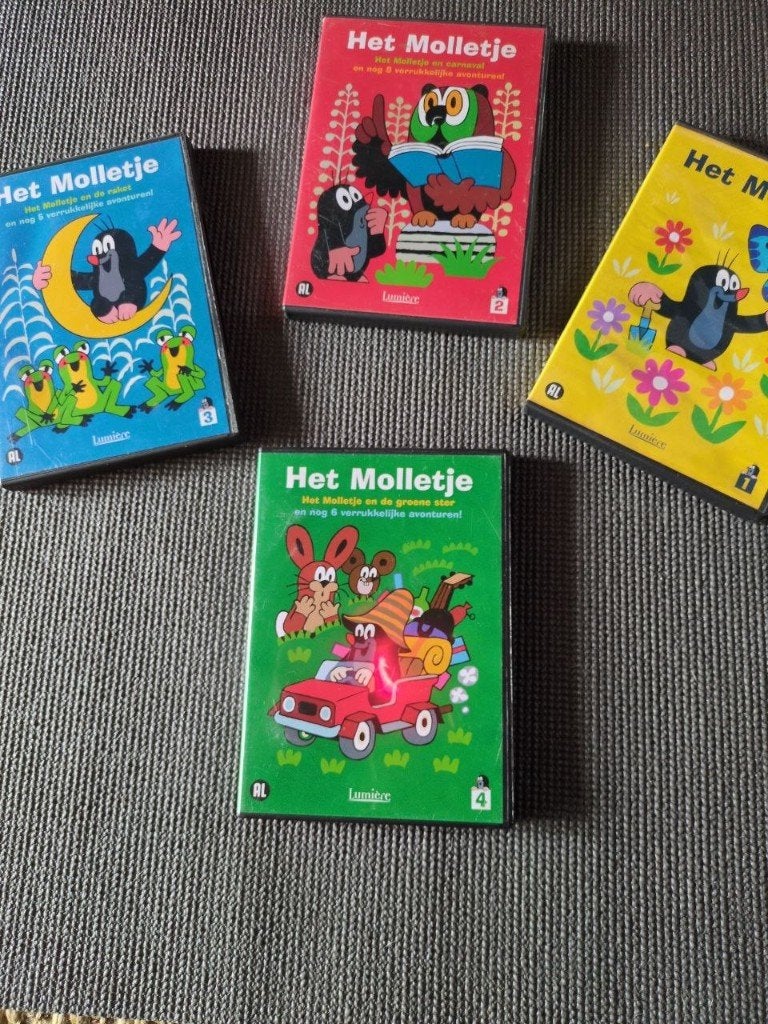 Het Molletje dvd's, Cd's en Dvd's, Dvd's | Kinderen en Jeugd, Zo goed als nieuw, Overige typen, Familie, Alle leeftijden, Ophalen of Verzenden