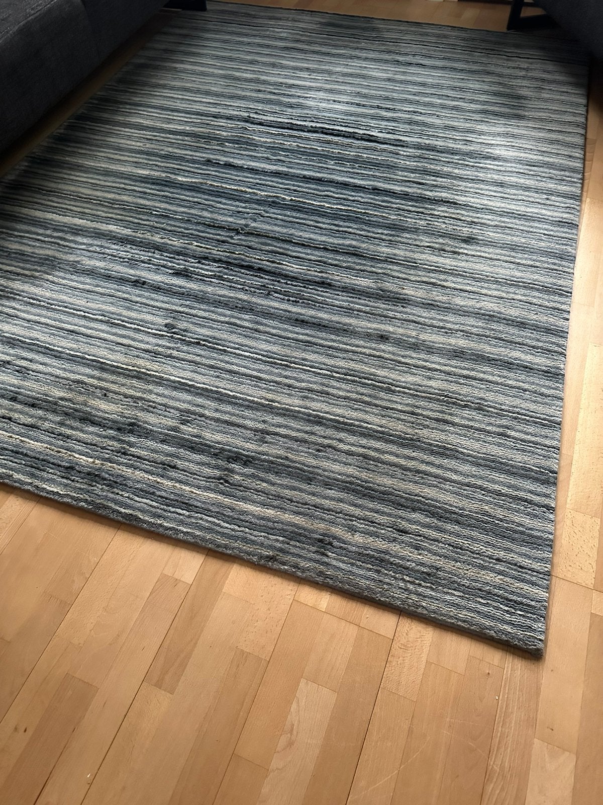 Vloerkleed, blauw/grijs, Huis en Inrichting, Ophalen, 150 tot 200 cm, 200 cm of meer, Rechthoekig