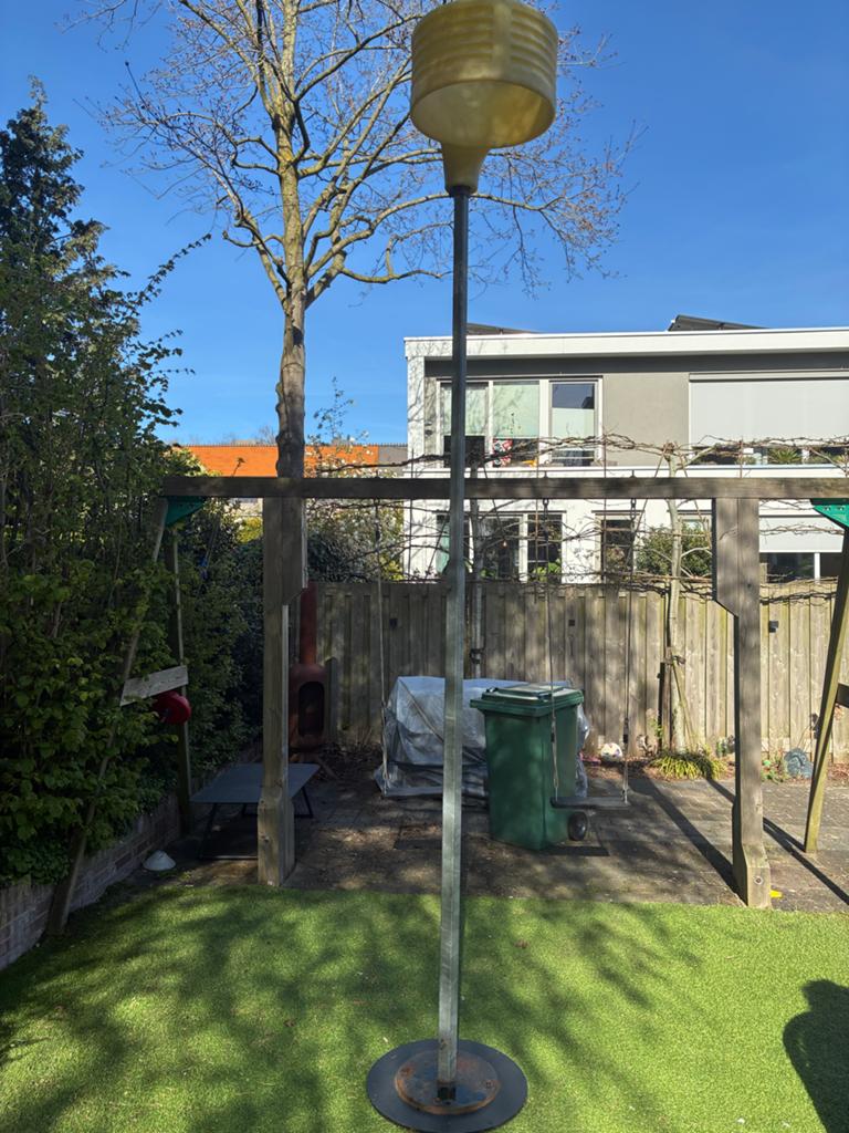 In hoogte verstelbare korfbalpaal met korf, Ophalen of Verzenden, Gebruikt, Korf of Paal