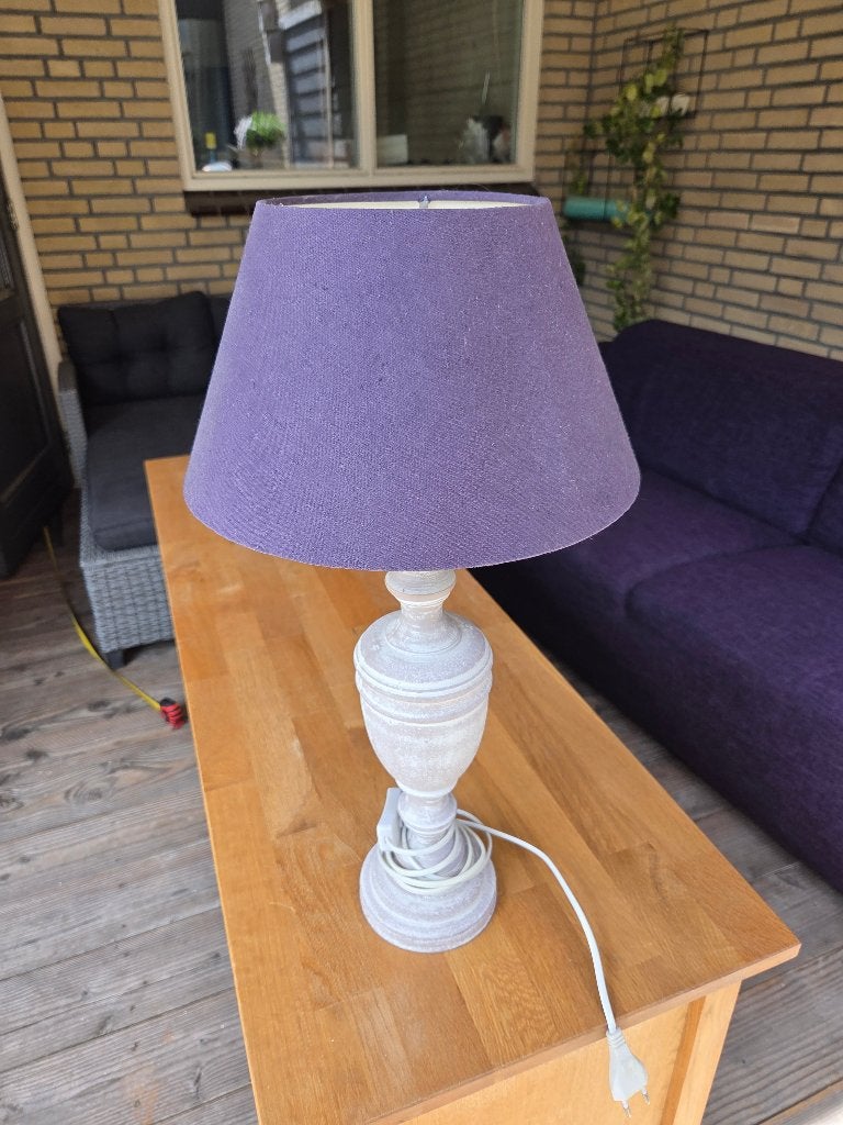 Tafellamp, Ophalen, Gebruikt, Paars, E27 (groot)