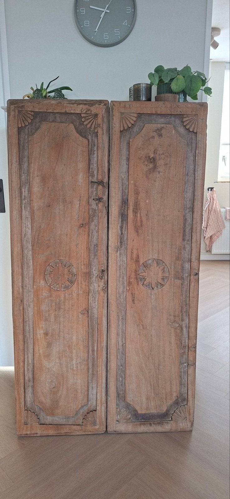 Prachtige houten panelen 40x145 cm, Antiek en Kunst, Ophalen of Verzenden