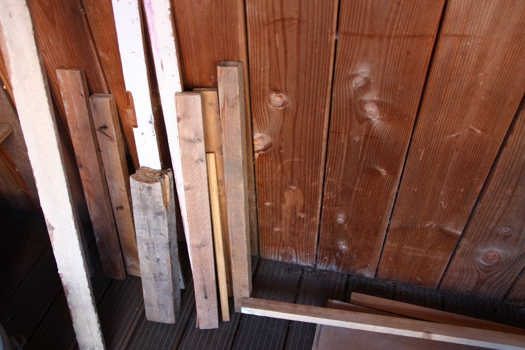 Houten planken/balkjes, Ophalen, Gebruikt, Overige typen, 50 mm of meer