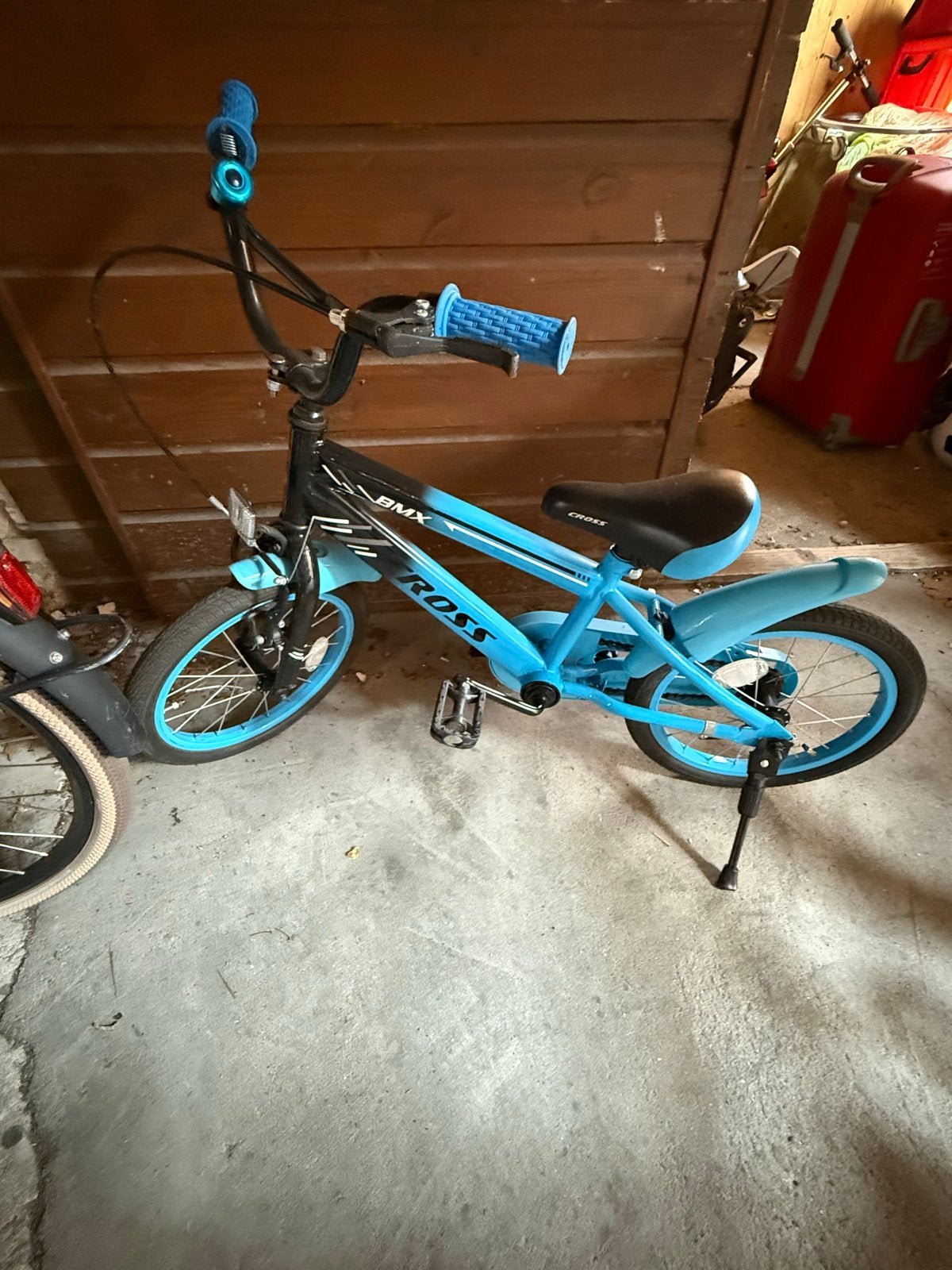 kinderfiets - Blauw/Zwart, Ophalen, Staal, Velgrem, V-brakes
