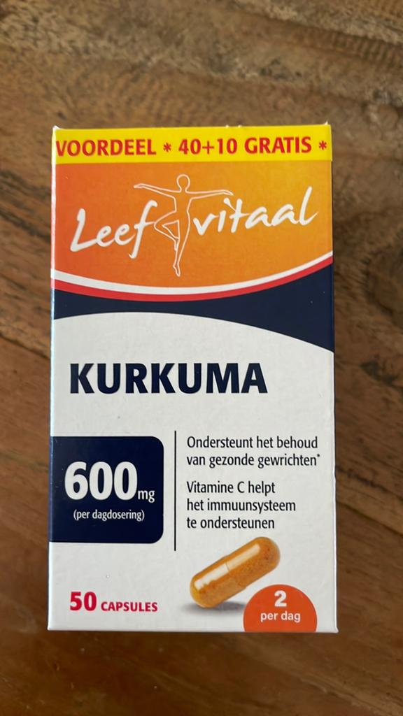 50 capsules Kurkuma van Leefvitaal, nw!, Ophalen of Verzenden, Nieuw, Overige typen