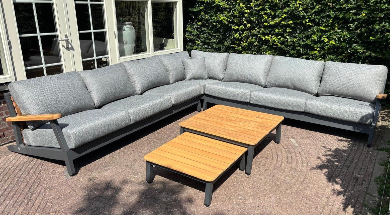 SUNS Siena loungeset 7-pers. | Showroommodel, Tuin en Terras, Tuinsets en Loungesets, Ophalen, Bank, Aluminium, Zo goed als nieuw