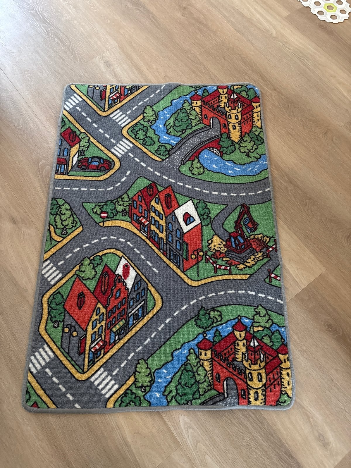Speelkleed Stadswegen auto’s 80 x 120 cm, Kinderen en Baby's, Speelgoed | Speelkleden, Ophalen of Verzenden, Gebruikt