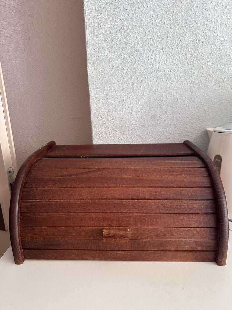 Mooie houten broodtrommel, Ophalen, Hout, Nieuw, Broodtrommel