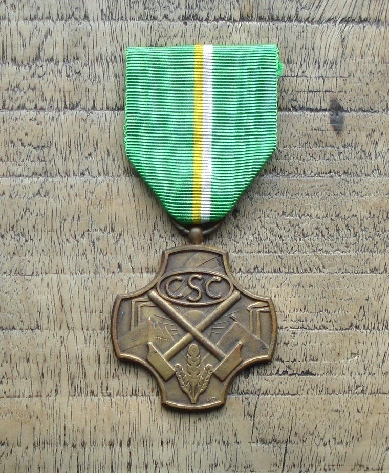 België Eerbetoon en Erkenning medaille z.j., Ophalen of Verzenden, Brons, Buitenland