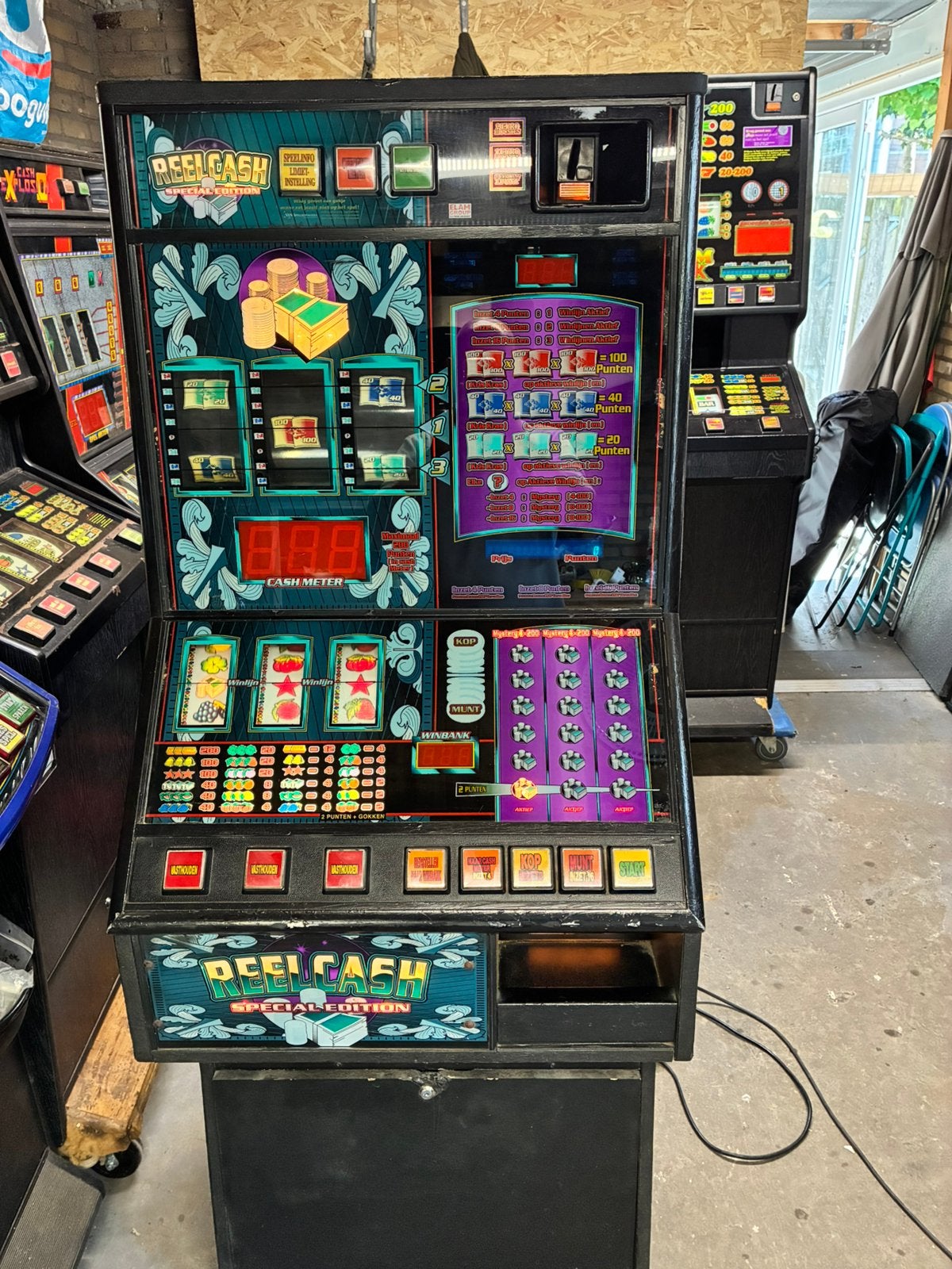Reelcash SE, Verzamelen, Automaten | Gokkasten en Fruitautomaten, Overige munten, Ophalen, Gebruikt, Met sleutels
