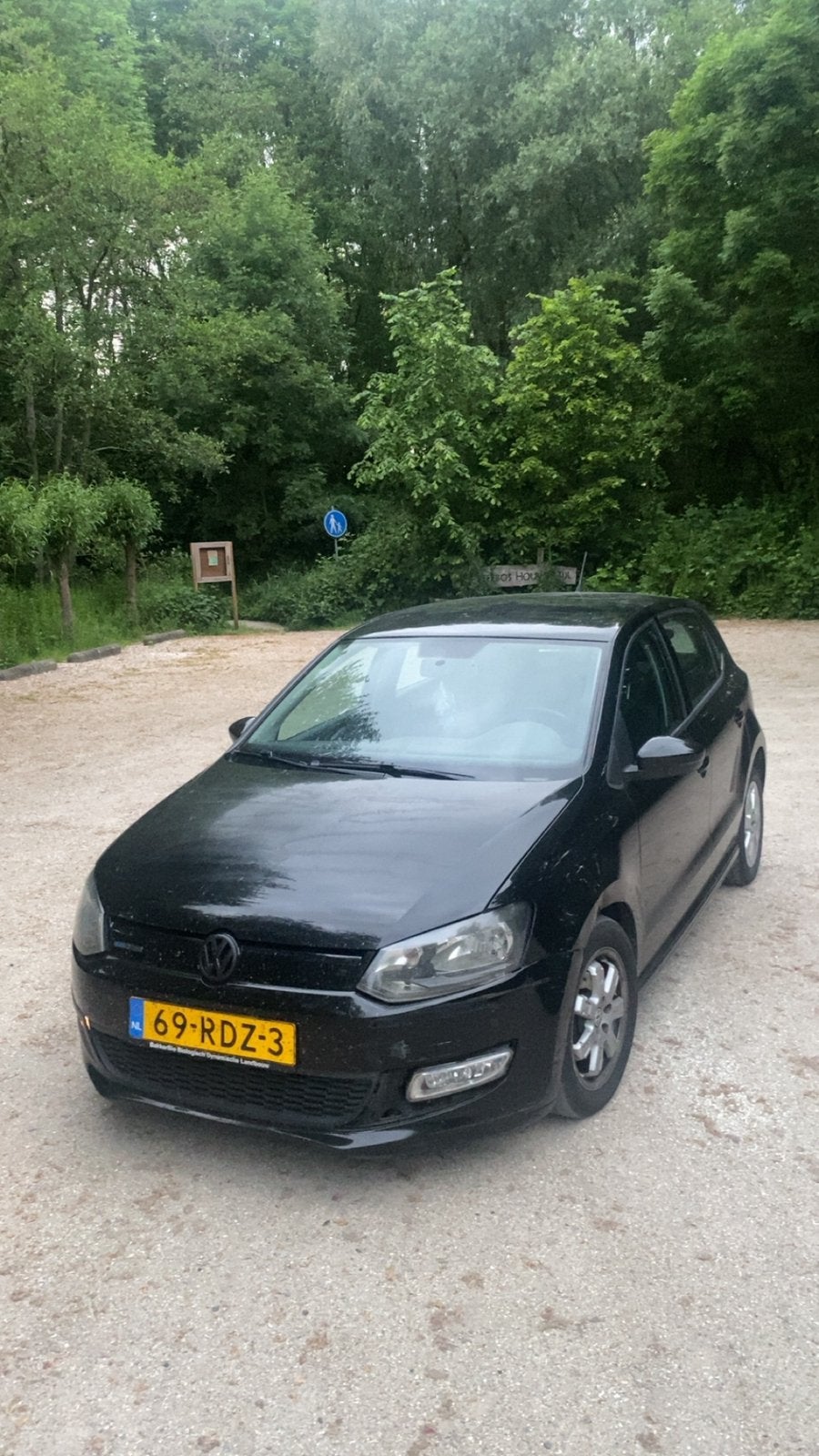 Volkswagen Polo 1.2 TDI 55KW BM 2011 Zwart, Voorwielaandrijving, 74 pk, 1199 cc, 96 €/maand