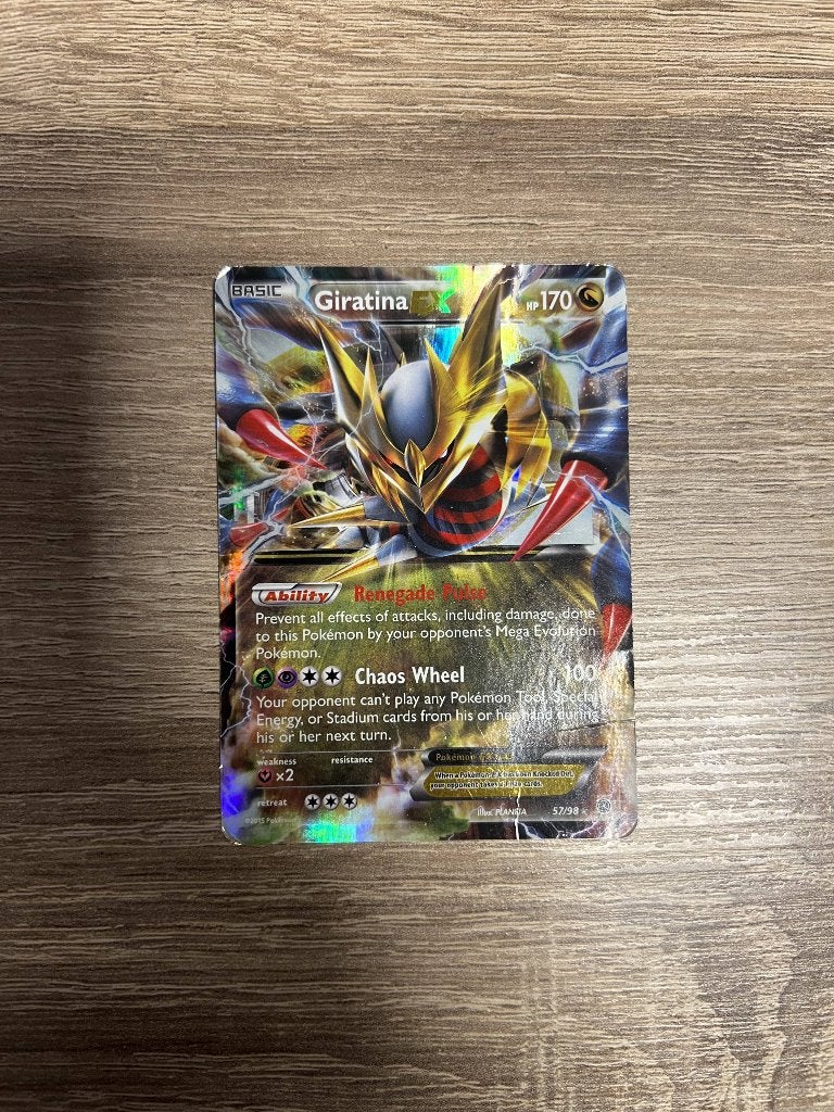 Giratina-EX 57/98 - XY Ancient Origins, Ophalen of Verzenden, Gebruikt, Losse kaart, Foil