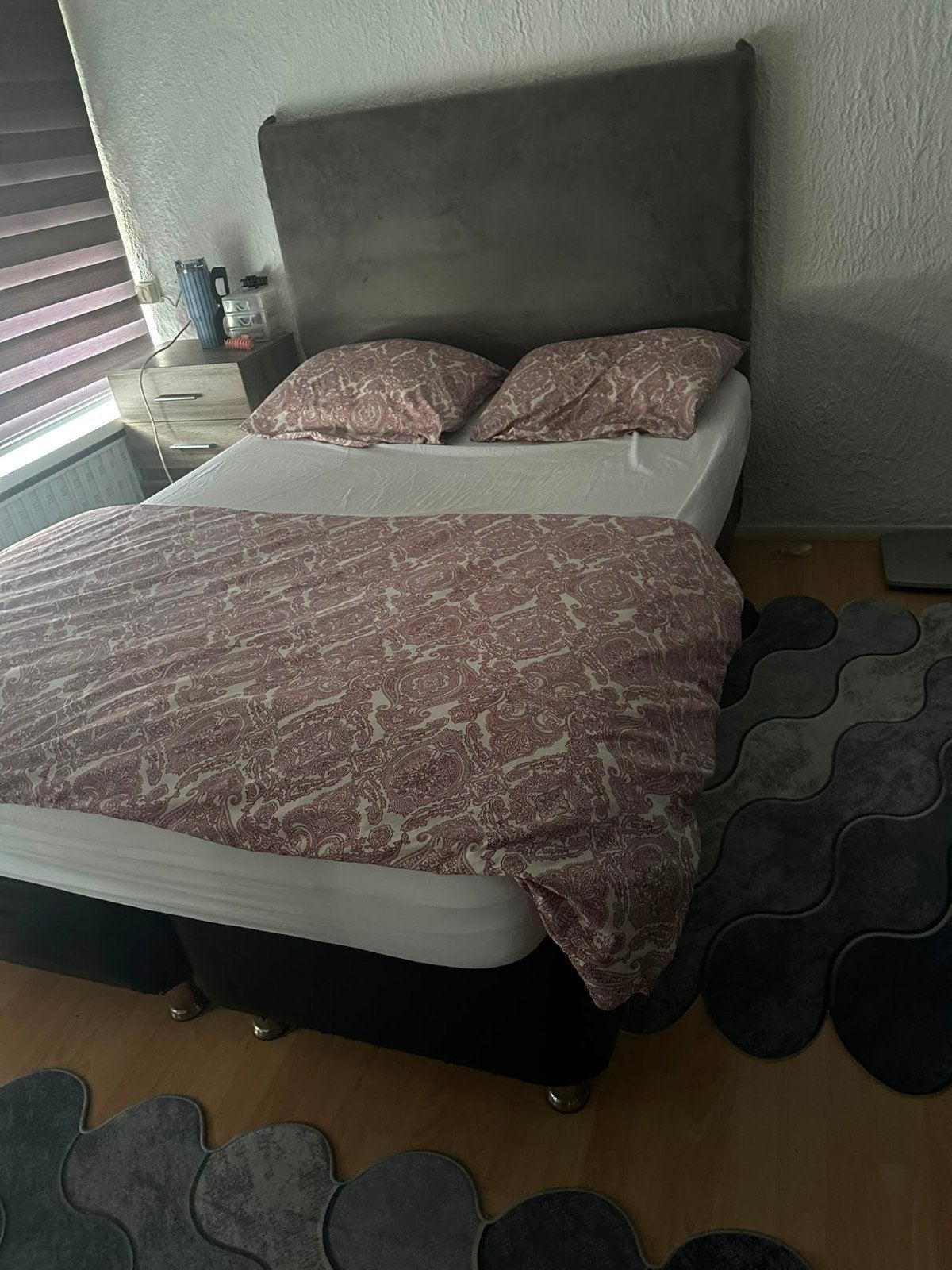 Bed 140 bij 200, Ophalen, Tweepersoons, 140 cm