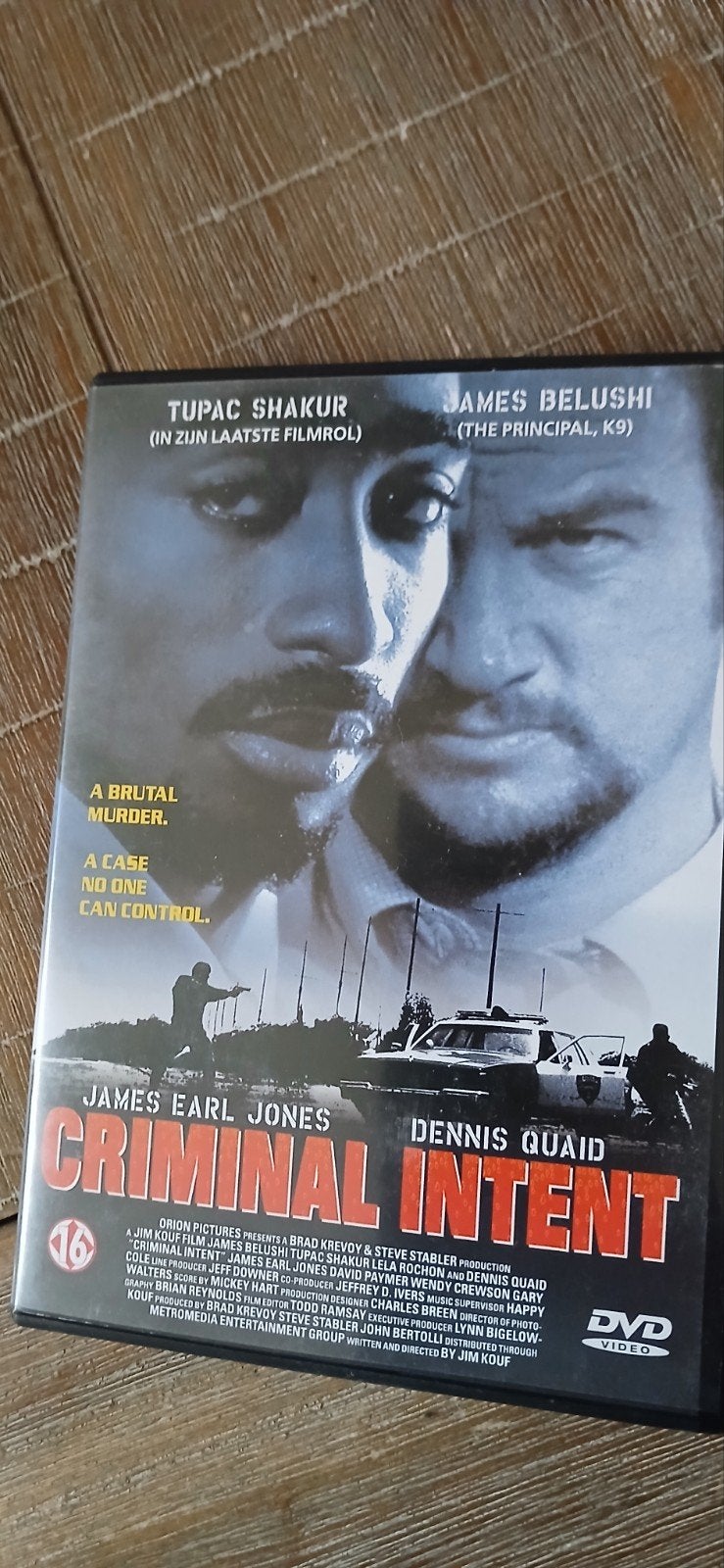 Criminal Intent DVD - Tupac Shakur's laatste filmrol, Engels, Vanaf 16 jaar, Nederlands, Actiethriller
