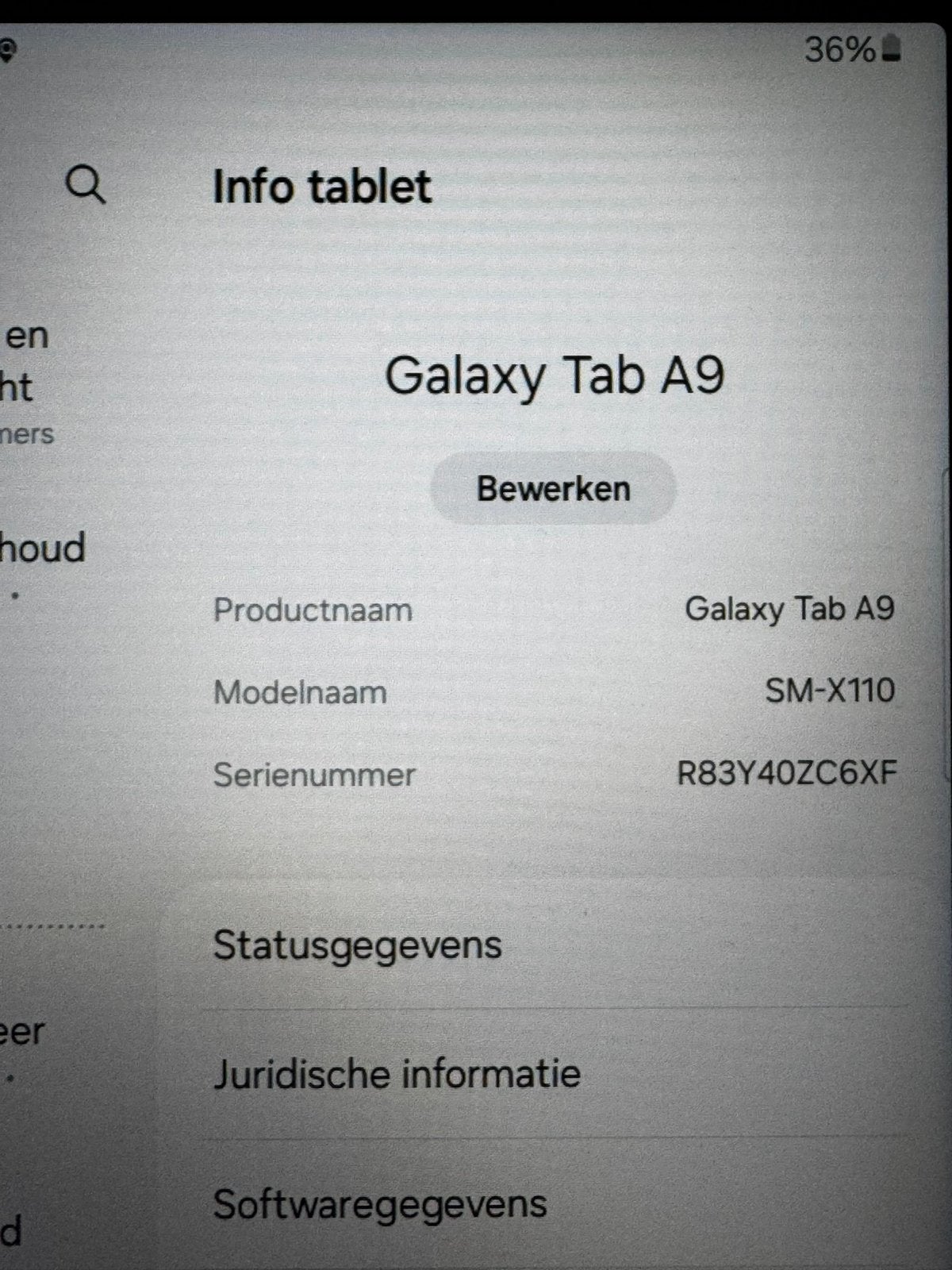 Samsung Galaxy Tab A9 128GB Wi-Fi, 8 inch, Ophalen of Verzenden, Zo goed als nieuw, 128 GB