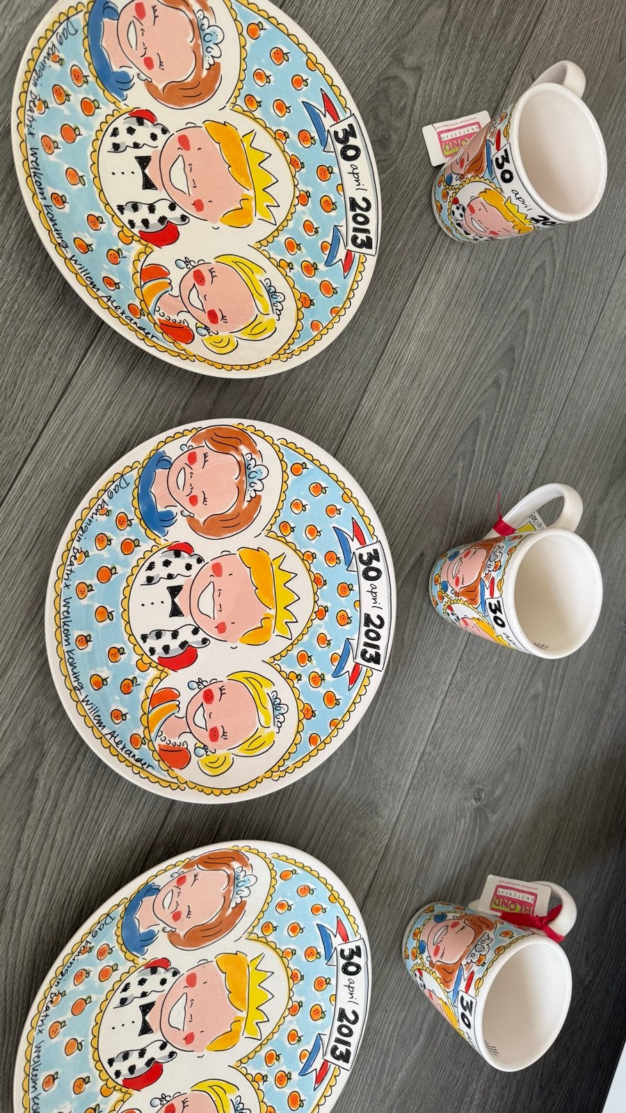 Blond Amsterdam Koningsdag Servies - Special Edition, Ophalen, Keramiek, Zo goed als nieuw, Modern