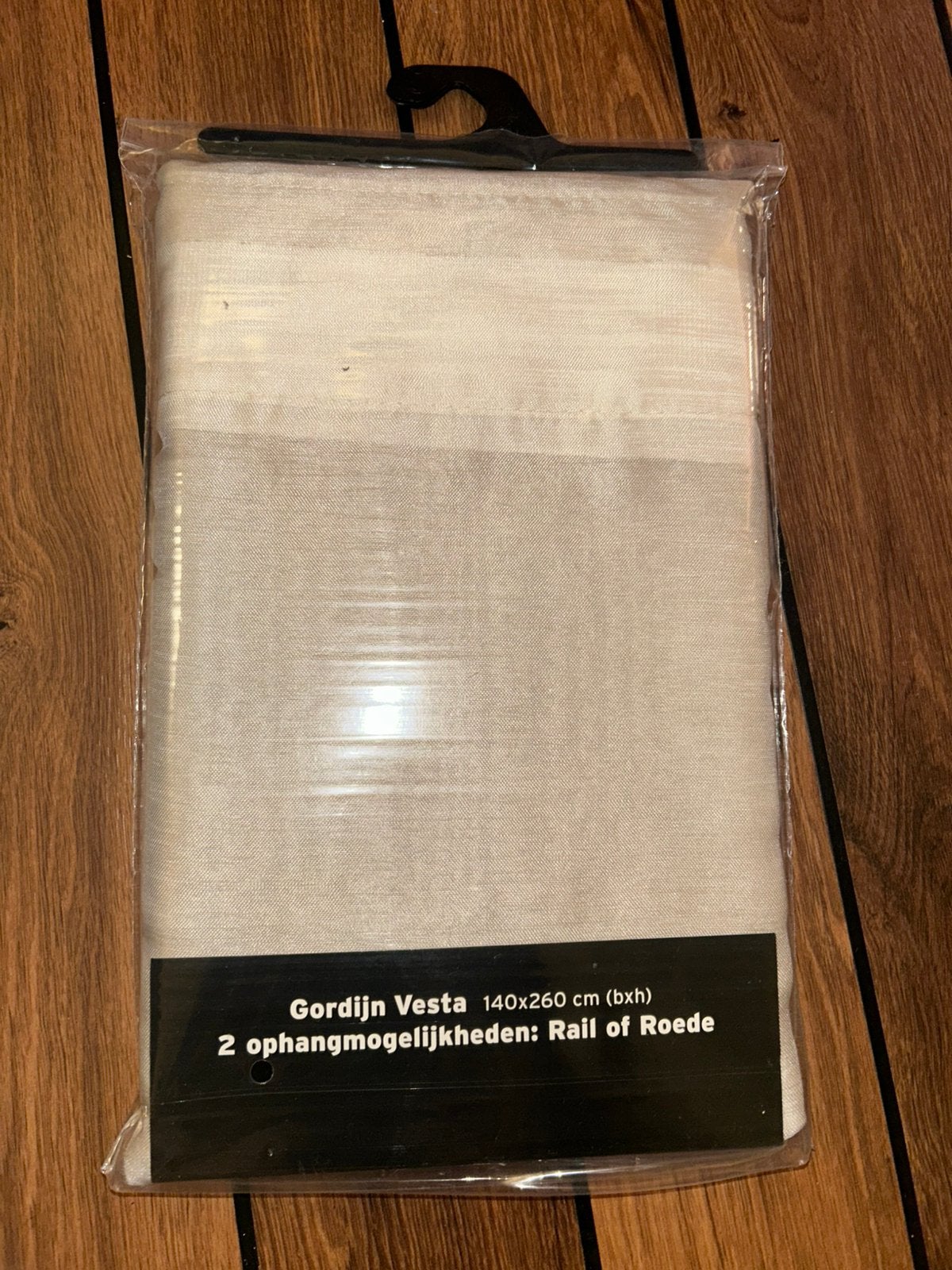 3 pakken Gordijn Vesta nieuw €40, Ophalen of Verzenden, Zo goed als nieuw, Beige