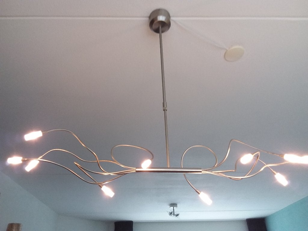 design hanglamp modern 10 verstelbare ledlampjes zie omschr., Ophalen, Zo goed als nieuw